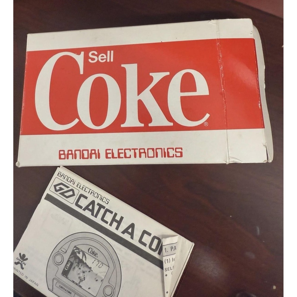 Vintage Bandai Collectible Rare Catch a Coke handheld game retro Coca-Cola watch - Picture 5 of 8